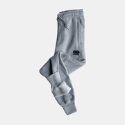 Men's Future Summit Fleece Tracksuit in grey, featuring soft cotton fabric and stylish design for comfort and versatility.