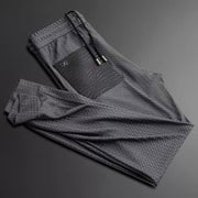 Men's Slim-Fit Jacquard Tracksuit - Anti-Wrinkle 2-Piece Set
