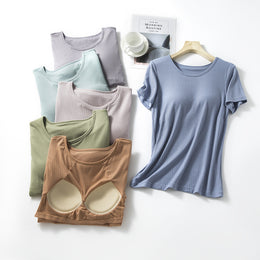 Women's Loose-Fit T-Shirt With Padded - Soft & Comfortable