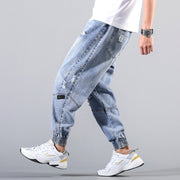 Tapered Leg Large Size Cotton Pants for Women Casual Wear