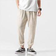 Men's Summer Harem Pants in Light Yellow – Relaxed Fit