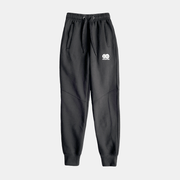 Men's Future Summit Fleece Trouser in black, featuring an adjustable waist and cozy fleece fabric for outdoor comfort.