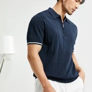 Men’s fashion polo t-shirt – breathable wool blend