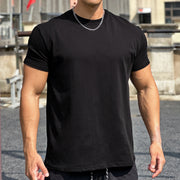 Men’s Fitness Raglan Sleeve T-Shirt – Black