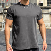 Men’s Fitness Raglan Sleeve T-Shirt – Gray