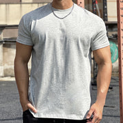 Men’s Muscle Sports Loose Cotton T-Shirt – White