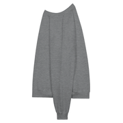 Reqidas Midweight Fleece Pullover in gray, showcasing a crewneck design and relaxed fit for ultimate comfort.