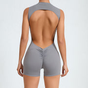 Women's Fitness Sports Jumpsuit - Dark Gray