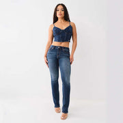 Women's Vintage Gothic Fashion Embroidered Casual Jeans