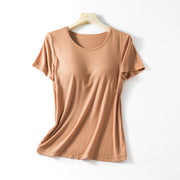 Women's Loose-Fit T-Shirt With Padded - Soft & Comfortable