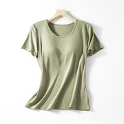Women's Loose-Fit T-Shirt With Padded - Soft & Comfortable