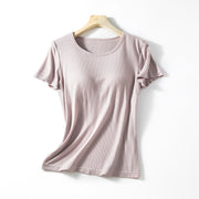 Women's Loose-Fit T-Shirt With Padded - Soft & Comfortable