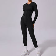 Women’s Backless One-Piece Yoga Jumpsuit – Noble Black